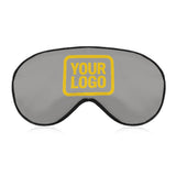 Custom Gray Gold Sleep Mask