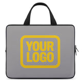Custom Gray Gold Laptop Bag