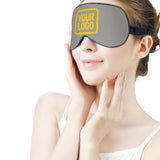 Custom Gray Gold Sleep Mask