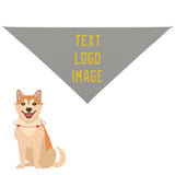 Custom Gray Gold Pet Scarf