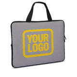 Custom Gray Gold Laptop Bag