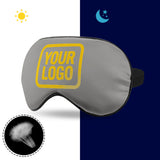 Custom Gray Gold Sleep Mask