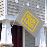 Custom Gray Gold Flag