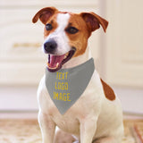 Custom Gray Gold Pet Scarf