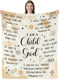 Blanket for Daughter Gifts, “You Are Beautiful, Amazing, Victorious, Always Loved”, From Mom Dad, Birthday, Christmas, Inspirational