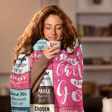 Blanket for Daughter Gifts, “I Am a Child of God”, From Mom Dad, Birthday, Christmas, Everyday Encouragement, Inspirational Theme