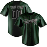 Custom Green & Brown Colors Design Sports Baseball Jersey