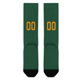 Custom Green Yellow Knee-High Sock