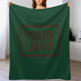 Custom Green Brown Blanket
