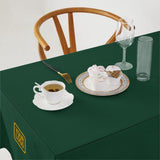 Custom Green Brown Square Table Cloth