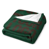 Custom Green Brown Blanket