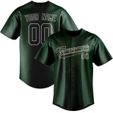Custom Green & Olive Colors Design Sports Baseball Jersey
