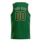 Custom Green & Olive Colors Design Sports Basketball Jersey