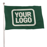 Custom Green Cream Flag