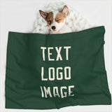 Custom Green Cream Pet Blanket