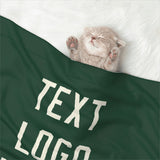 Custom Green Cream Pet Blanket