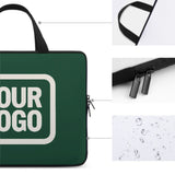 Custom Green Cream Laptop Bag