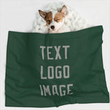Custom Green Gray Pet Blanket