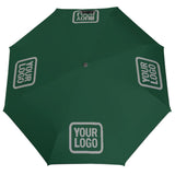 Custom Green Gray Automatic Umbrella
