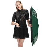 Custom Green Gray Automatic Umbrella
