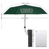Custom Green Gray Automatic Umbrella