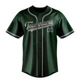 Custom Green & Gray Colors Design Sports Baseball Jersey