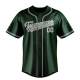 Custom Green & Gray Colors Design Sports Baseball Jersey