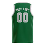 Custom Green & Gray Colors Design Sports Basketball Jersey