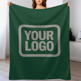 Custom Green Gray Blanket