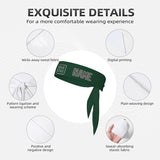 Custom Green Dark Grey Headband