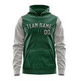 Custom Green Gray Hoodie