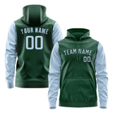 Custom Green Light Blue Hoodie