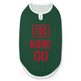 Custom Green Red Pet Vest