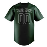 Custom Green & White Colors Design Sports Baseball Jersey
