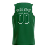 Custom Green & Green Colors Design Sports Basketball Jersey