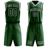 Custom Green Green Basketball Set