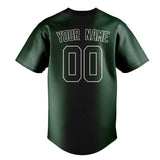 Custom Green & Dark Green Colors Design Sports Baseball Jersey
