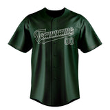 Custom Green & Dark Green Colors Design Sports Baseball Jersey