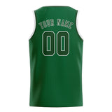 Custom Green & Dark Green Colors Design Sports Basketball Jersey