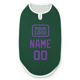 Custom Green Light Purple Pet Vest