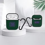 Custom Green Light Purple AirPods Case