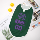 Custom Green Light Purple Pet Vest