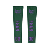 Custom Green Light Purple Arm Sleeve