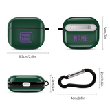 Custom Green Light Purple AirPods Case (3rd Generation)