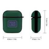 Custom Green Light Purple AirPods Case