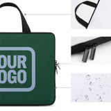 Custom Green Light Blue Laptop Bag