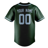 Custom Green & Light Blue Colors Design Sports Baseball Jersey