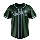 Custom Green & Light Blue Colors Design Sports Baseball Jersey