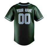 Custom Green & Light Blue Colors Design Sports Baseball Jersey