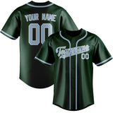 Custom Green & Light Blue Colors Design Sports Baseball Jersey